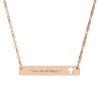 "I can do all things..." Necklace (Engraving)