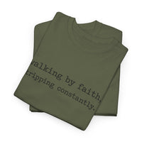 walking by faith, tripping constantly.