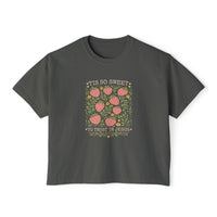 Women's Boxy Tee 'Tis So Sweet to Trust in Jesus'