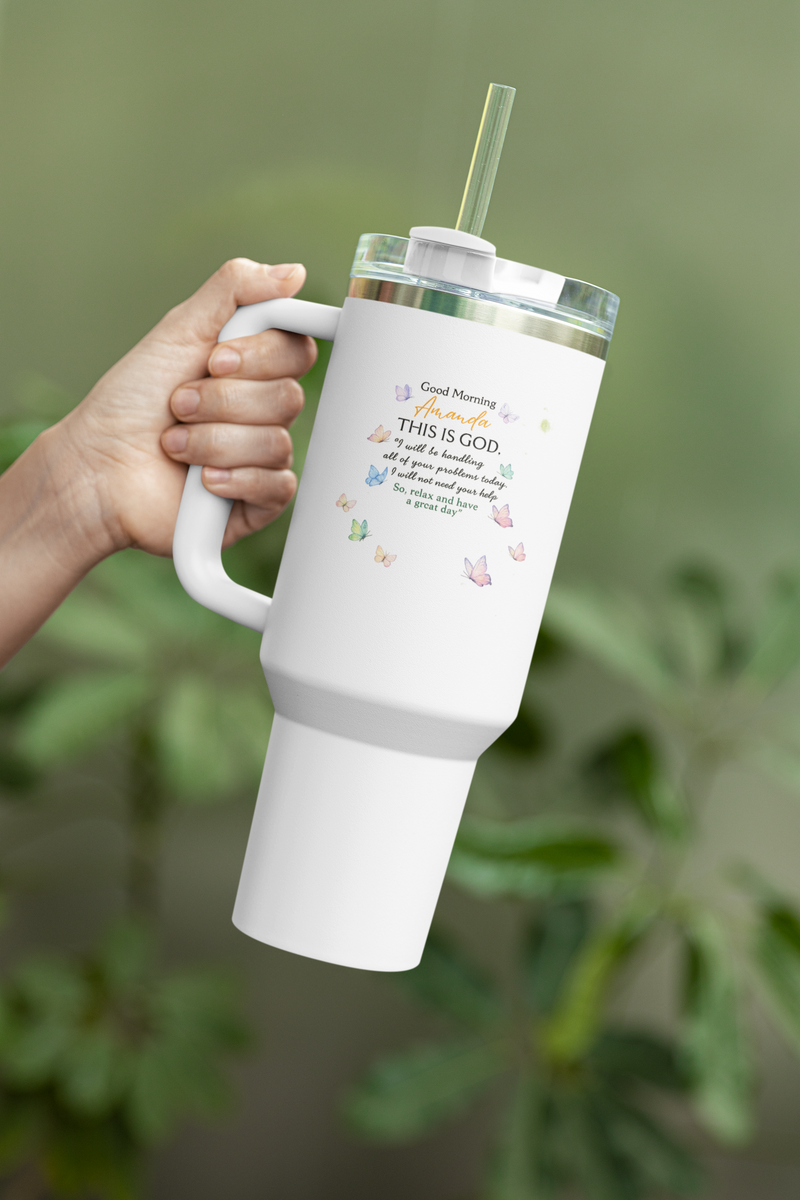 40oz Insulated Travel Mug "Amanda"
