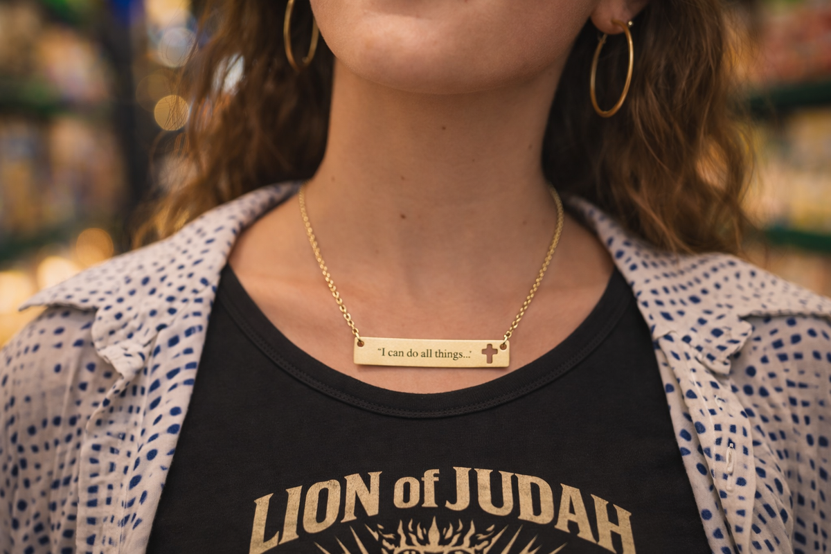 "I can do all things..." Necklace (Engraving)