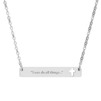 "I can do all things..." Necklace (Engraving)