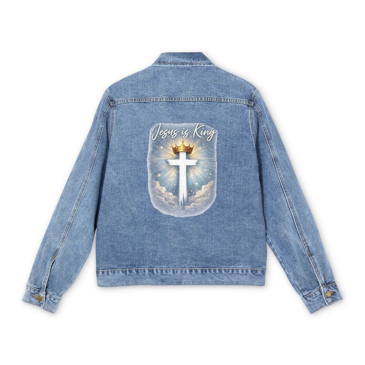 Denim Jacket "Jesus is King"